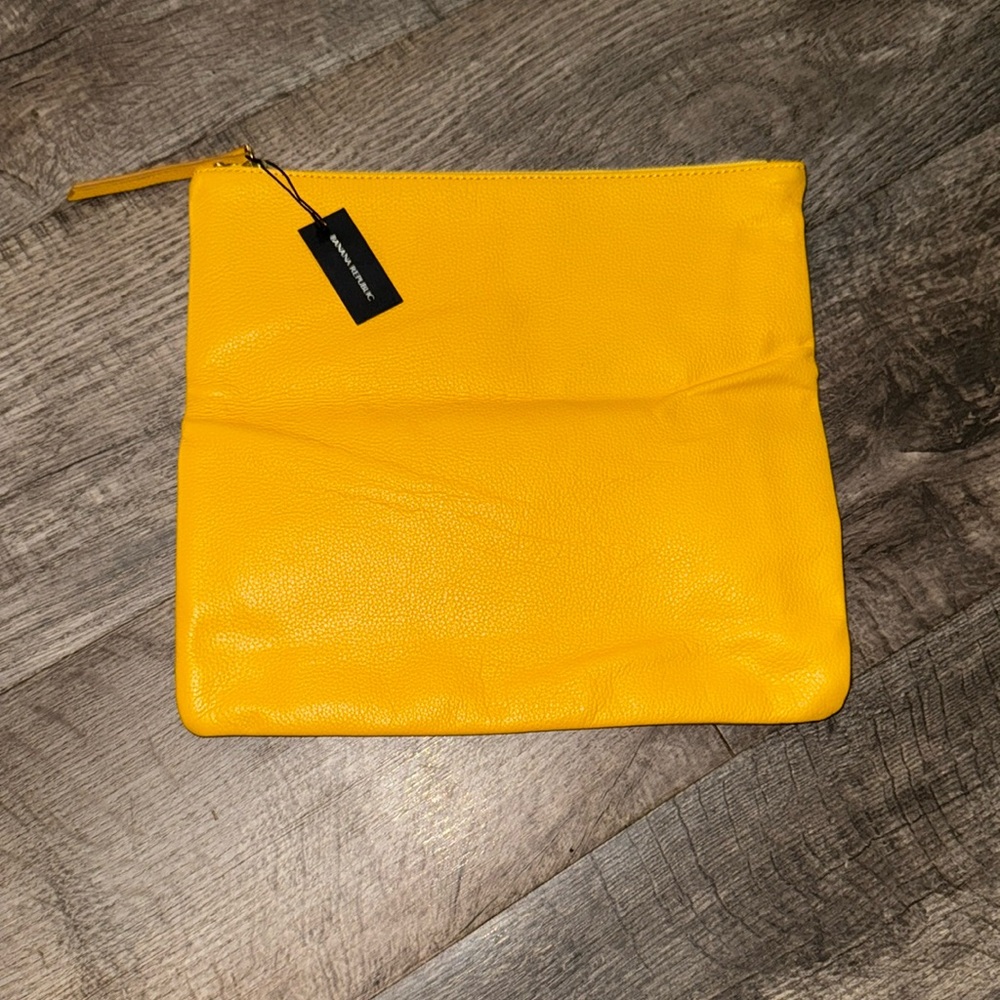 NWT banana Republic Mustard Pouch